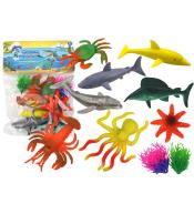 Zestaw figurek Zwierzęta i rośliny morskie 10szt
