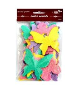 Motyle brokatowe 52szt