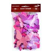 Motyle brokatowe 52szt