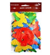 Motyle brokatowe 52szt