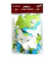 Motyle brokatowe 52szt