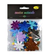 Kwiatki z pianki brokatowej 10g