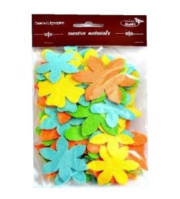 Kwiatki brokatowe 60szt