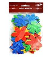 Kwiatki brokatowe 60szt