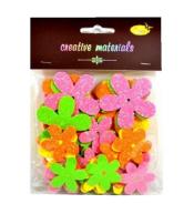 Kwiatki z pianki opalizującej wiosenne 56szt
