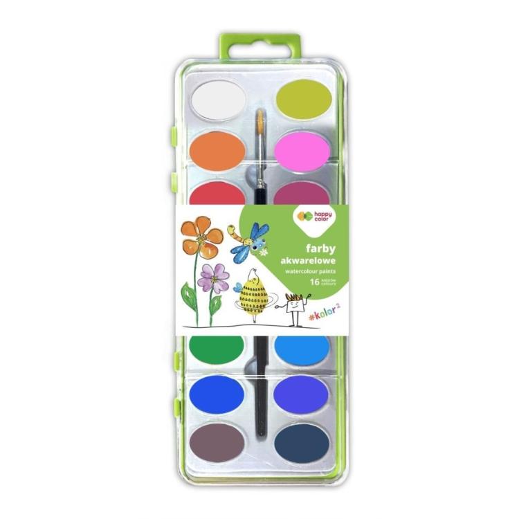Farby akwarelowe Premium 12kolorów HAPPY COLOR