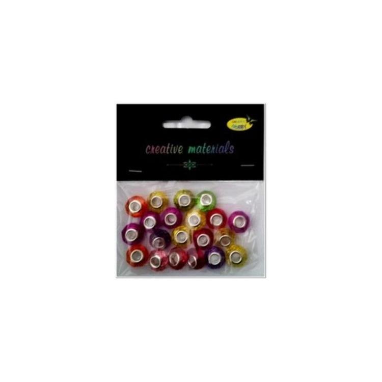 Koraliki akrylowe z rdzeniem 14x9mm