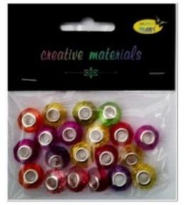 Koraliki akrylowe z rdzeniem 14x9mm