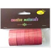 Taśmy papierowe różowe 10mm 8szt