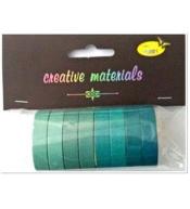 Taśmy papierowe zielone 10mm 8szt