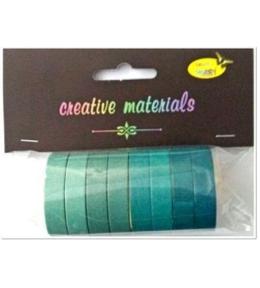 Taśmy papierowe zielone 10mm 8szt