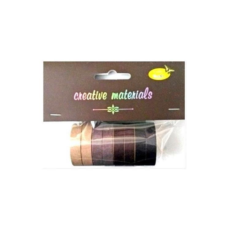 Taśmy papierowe brązowe 10mm 8szt