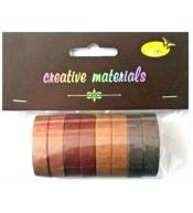 Taśmy papierowe brązowe 10mm 8szt