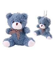Miś przytulanka brelok niebieski 10cm