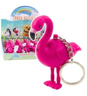 Brelok do kluczy flaming led rożowy
