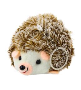 Brelok pluszowy Jeż brązowy 9cm