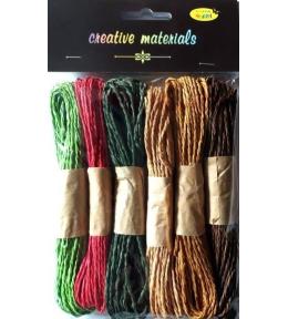 Sznurki papierowe 6 kolorów