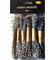 Sznurki papierowe duo 6 kolorów