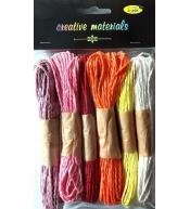 Sznurki papierowe 6 kolorów