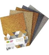 Arkusze piankowe A4 5 kolorów brokat Glamour