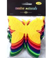 Motyle z filcu 11,5x8,5cm 9szt