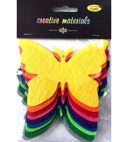 Motyle z filcu 11,5x8,5cm 9szt