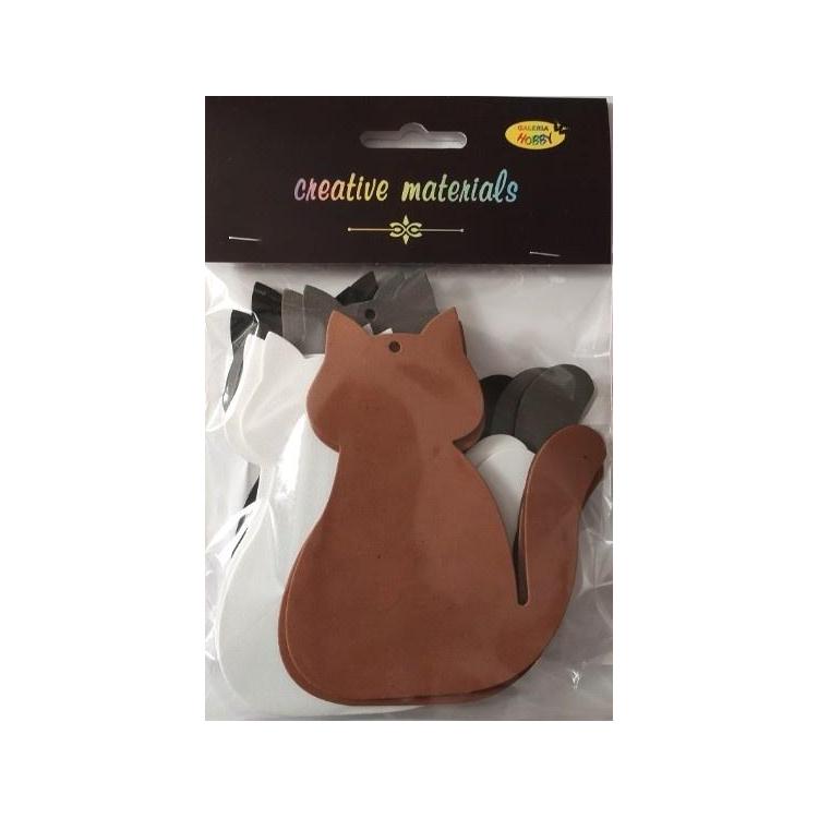 Koty z pianki 9x11cm 8szt