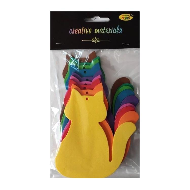 Koty z pianki 9x11cm 9szt