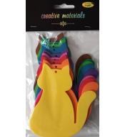 Koty z pianki 9x11cm 9szt