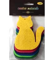 Koty z filcu 9x11cm 9szt