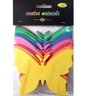 Motyle z pianki 11,5x8,5cm 9szt