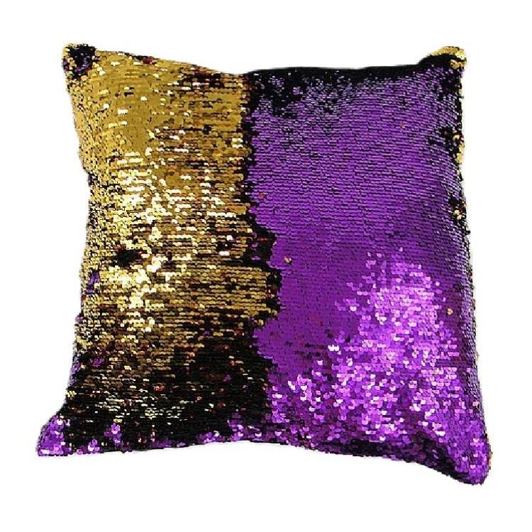 Poszewka na poduszkę 40x40 obrotowe cekiny MIX