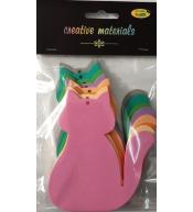 Koty z pianki 9x11cm 8szt