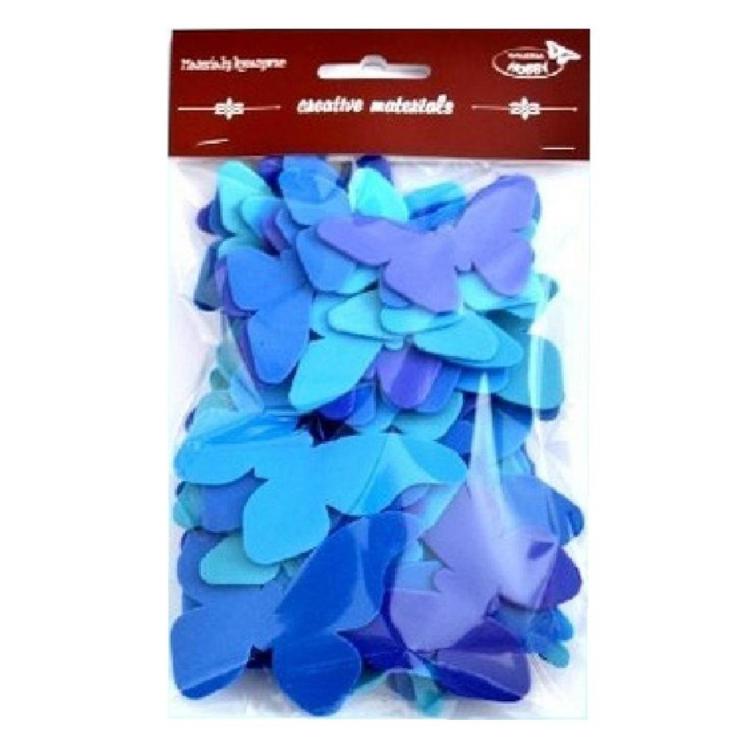Motyle tonacja niebieska 52szt