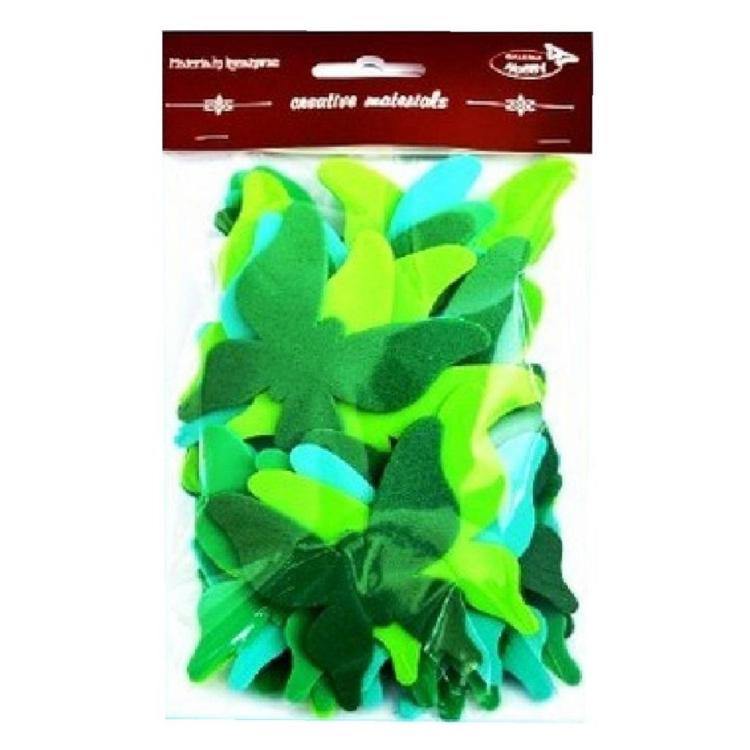 Motyle tonacja zielona 52szt