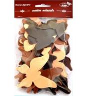 Motyle tonacja brązowa 52szt