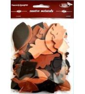 Listki tonacja brązowa 60szt