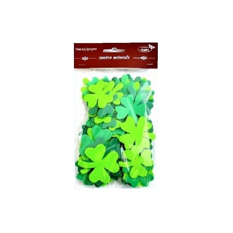 Koniczyny tonacja zielona 44szt