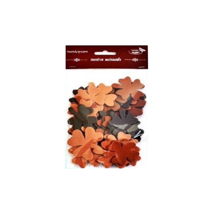 Koniczyny tonacja brązowa 44szt