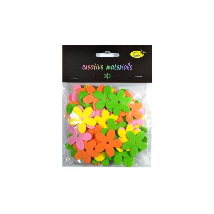 Kwiatki z pianki miks wiosenny 56szt