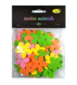 Kwiatki z pianki miks wiosenny 56szt