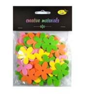 Kwiatki z pianki miks wiosenny 56szt