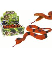 Gumowy wąż brązowy