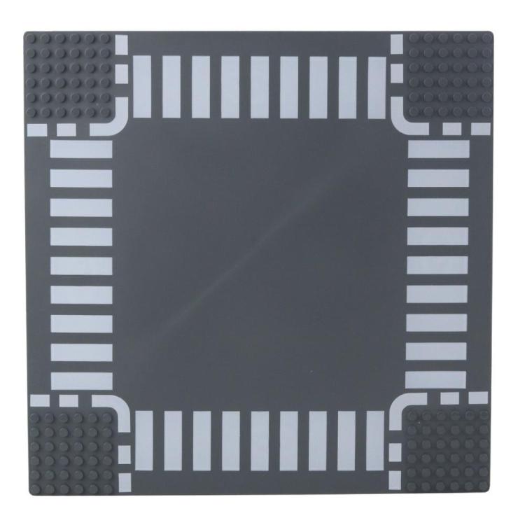 Płyta konstrukcyjna do klocków Skrzyżowanie 26x26