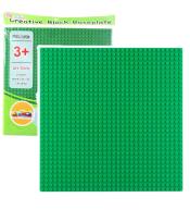 Płyta do budowania z klocków c.zielona 25,5x25,5cm
