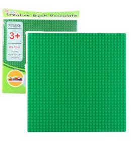 Płyta do budowania z klocków c.zielona 25,5x25,5cm