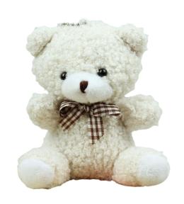 Brelok pluszowy biały 8cm