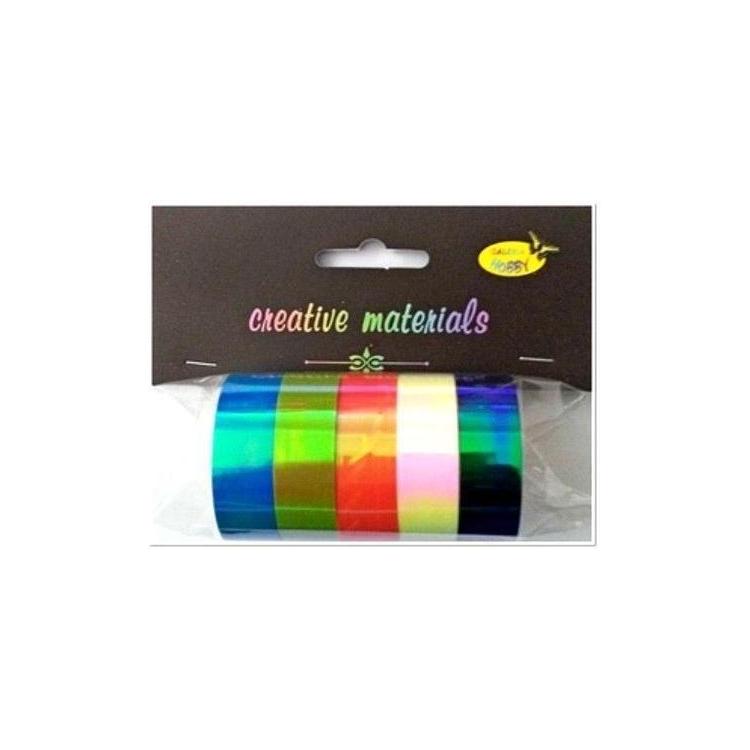 Taśmy papierowe opalizujące 15mm 5szt