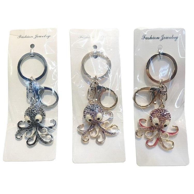 Brelok Ośmiornica metalowa MIX