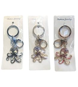 Brelok Ośmiornica metalowa MIX